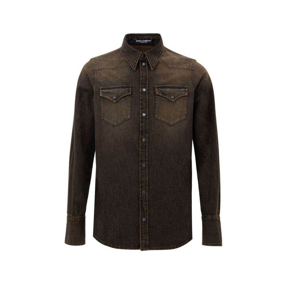 Dolce & Gabbana Brown Cotton Denim - Hilstor