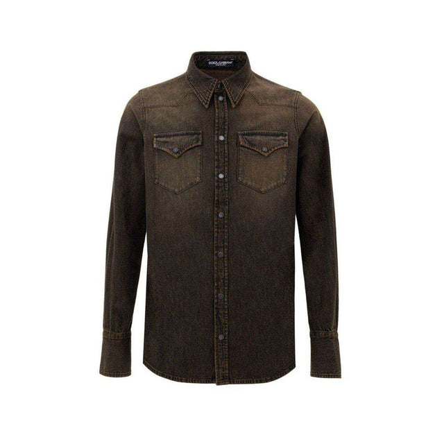 Dolce & Gabbana Brown Cotton Denim - Hilstor