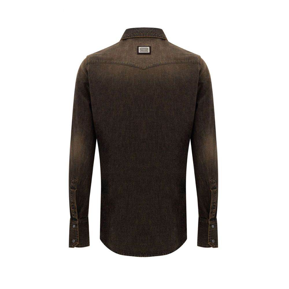 Dolce & Gabbana Brown Cotton Denim - Hilstor