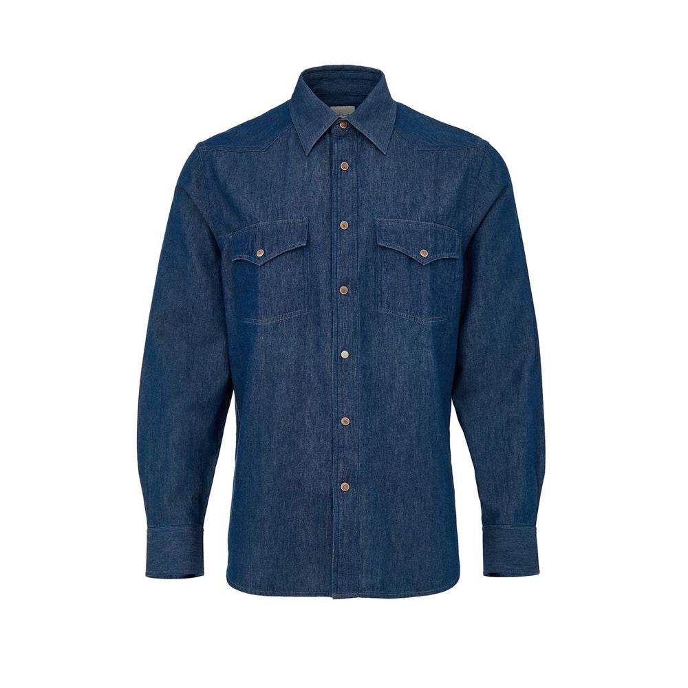 Paul Smith Blue Cotton Denim - Hilstor