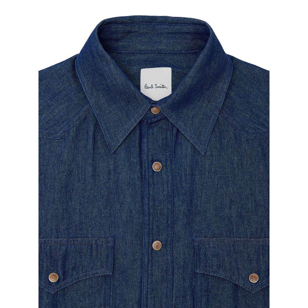 Paul Smith Blue Cotton Denim - Hilstor
