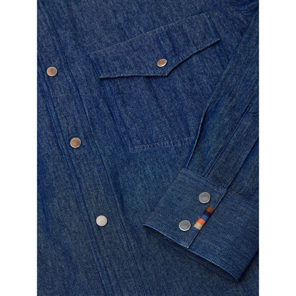 Paul Smith Blue Cotton Denim - Hilstor