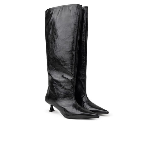 Paris Texas Black Leather Boot
