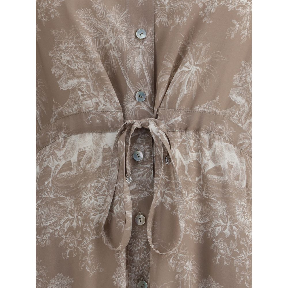 Ella Toile de jouy chemisier Kjole