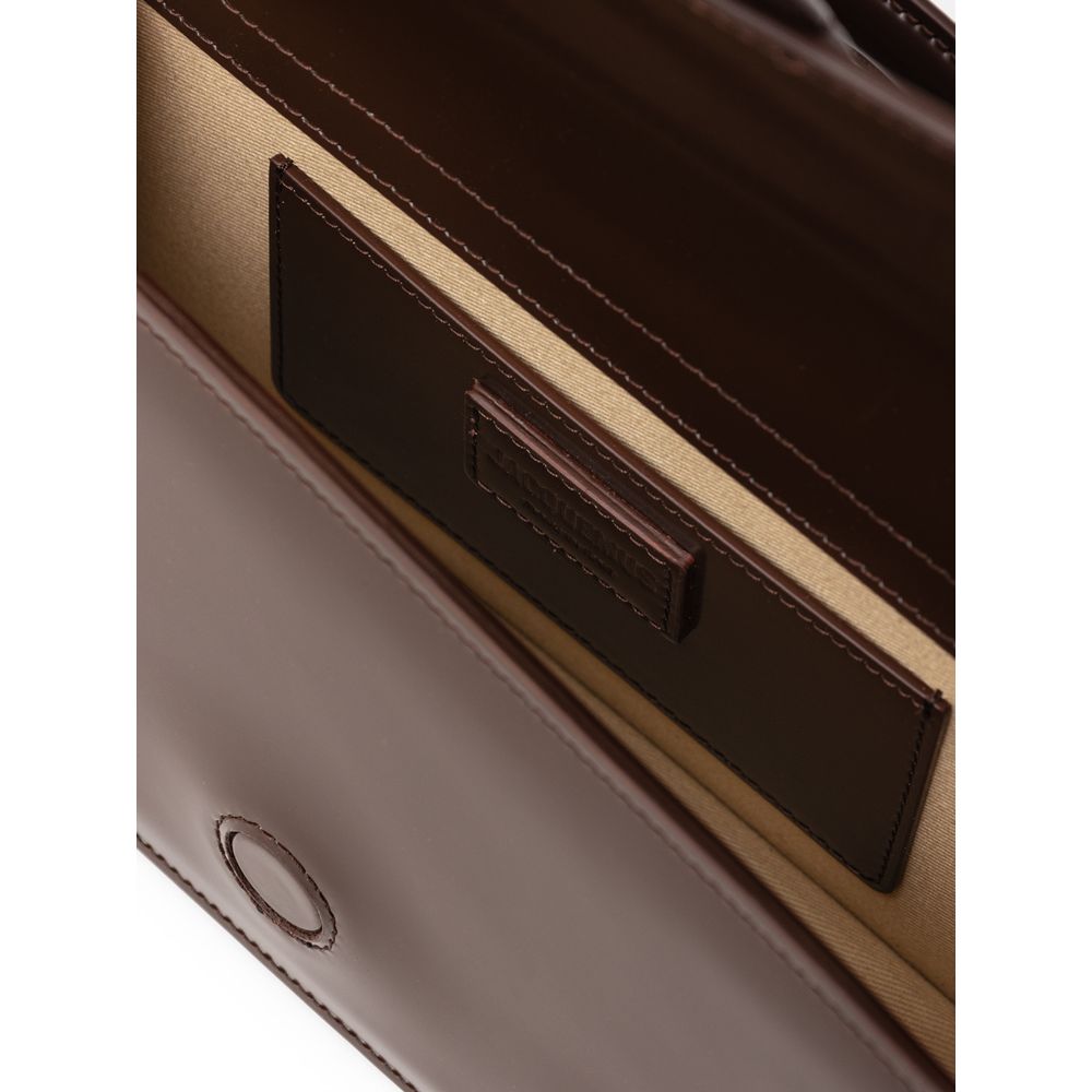 Jacquemus brun læder Le Grand Bambino håndtaske