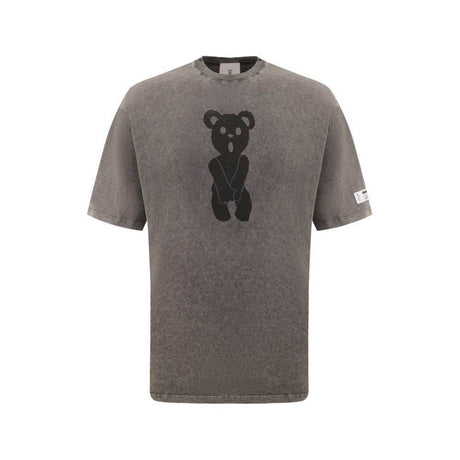 Diego Venturino Gray Cotton T-Shirt - Hilstor