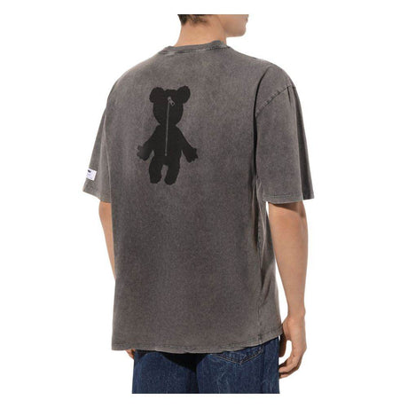 Diego Venturino Gray Cotton T-Shirt - Hilstor