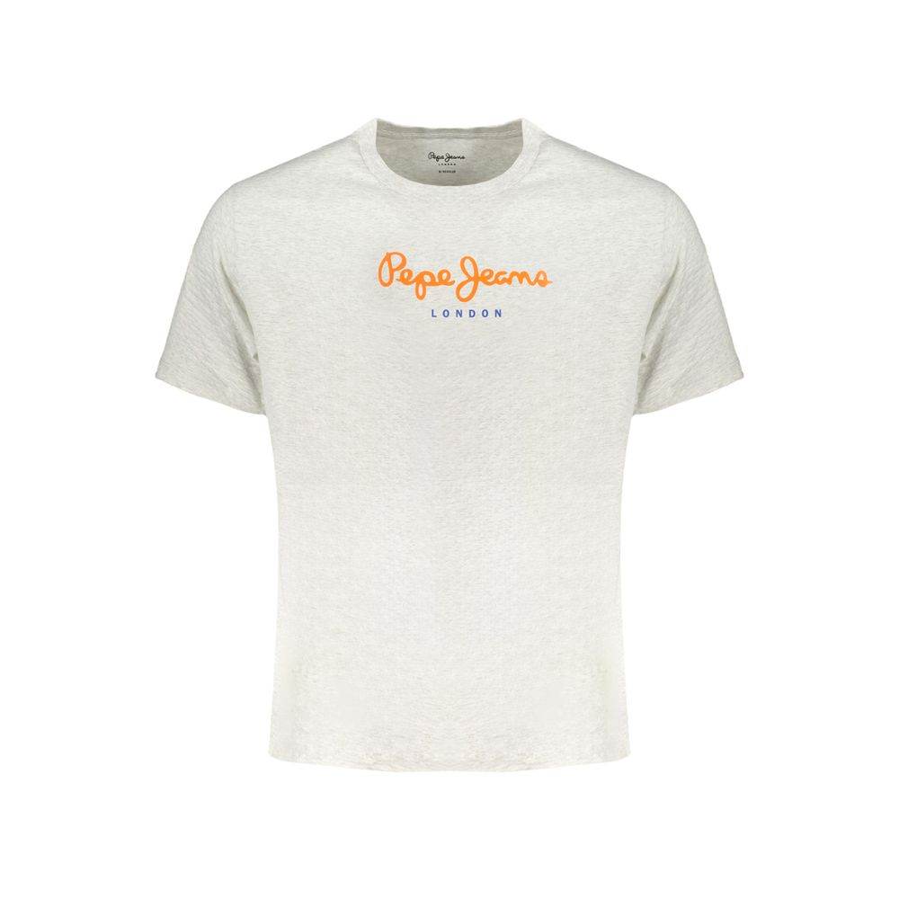 Pepe Jeans Gray Cotton T-Shirt - Hilstor