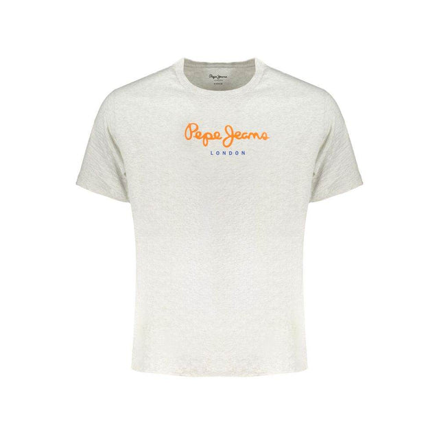 Pepe Jeans Gray Cotton T-Shirt - Hilstor