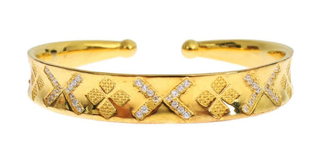 Nialaya Elegant Gold Plated Silver CZ Bracelet - Hilstor
