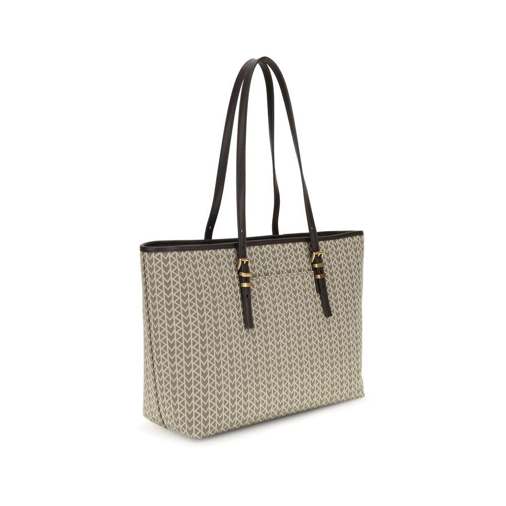 Michael Kors Quinn large jacquard logo Tote Bag - Hilstor