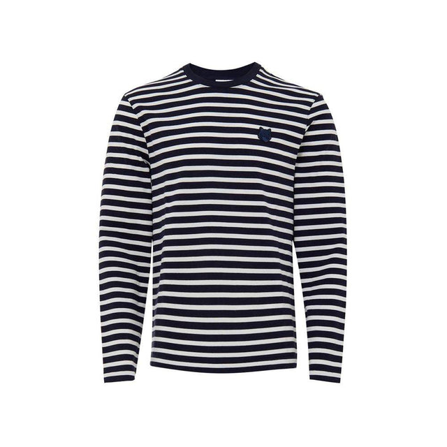 Maison Kitsuné Blue Cotton Long Sleeve - Hilstor