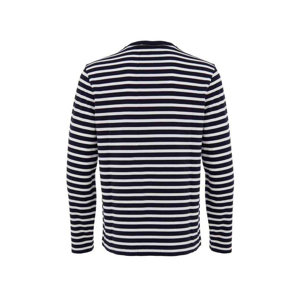 Maison Kitsuné Blue Cotton Long Sleeve - Hilstor