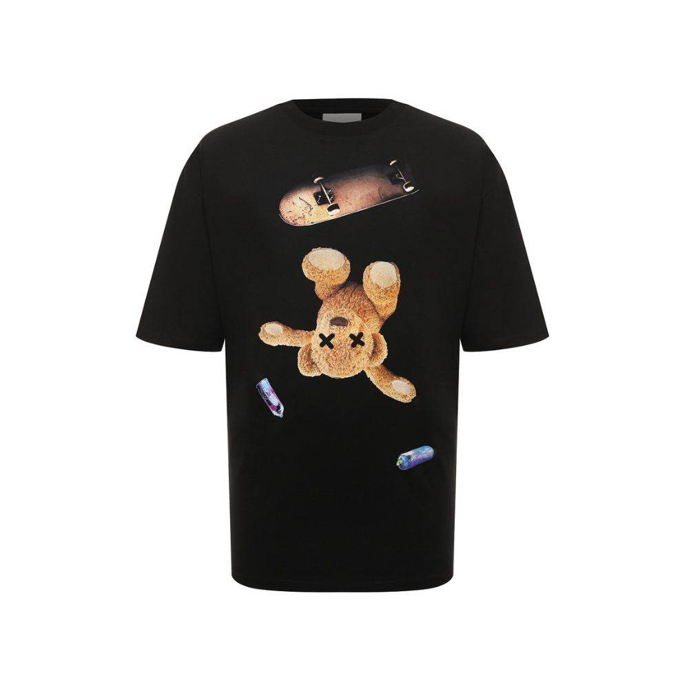 Diego Venturino Black Cotton T-Shirt - Hilstor