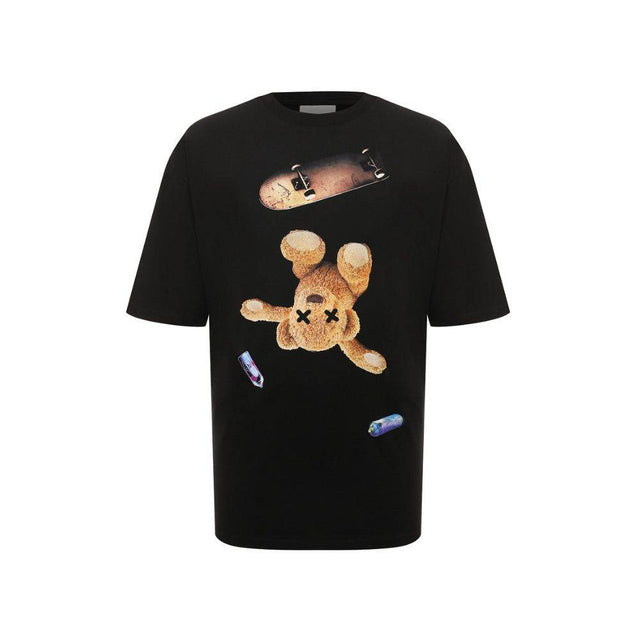 Diego Venturino Black Cotton T-Shirt - Hilstor