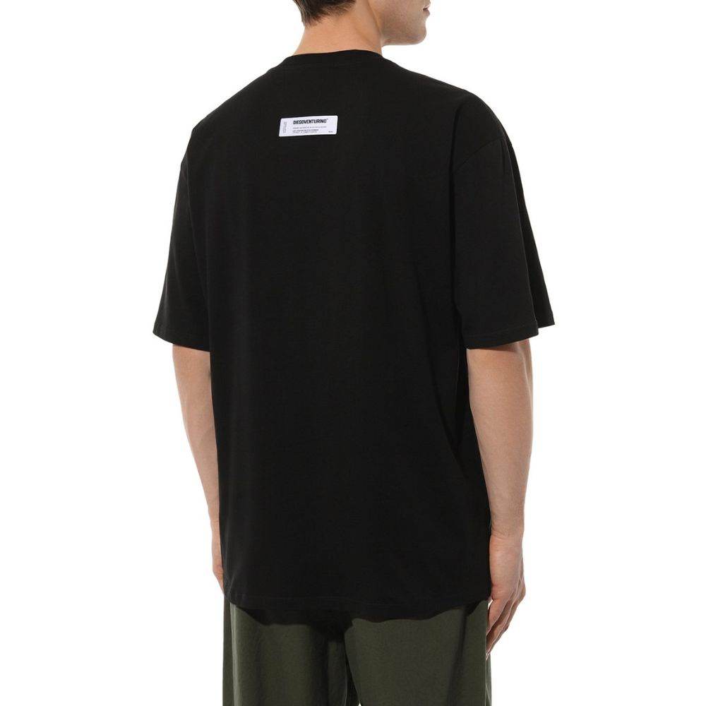 Diego Venturino Black Cotton T-Shirt - Hilstor