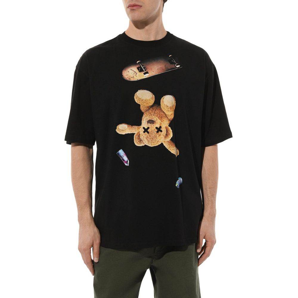 Diego Venturino Black Cotton T-Shirt - Hilstor