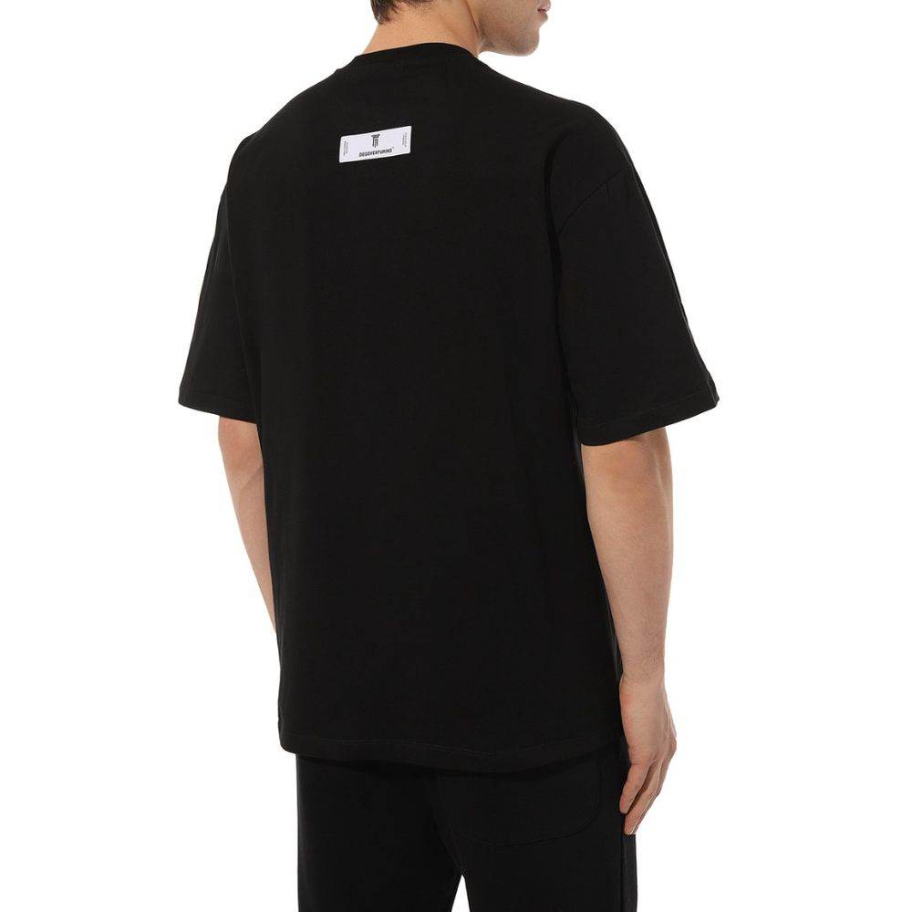 Diego Venturino Black Cotton T-Shirt - Hilstor