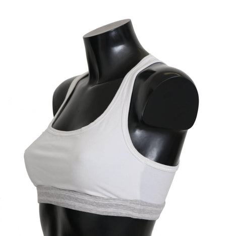 Dolce & Gabbana Elegant White Stretch Sport Bra - Hilstor