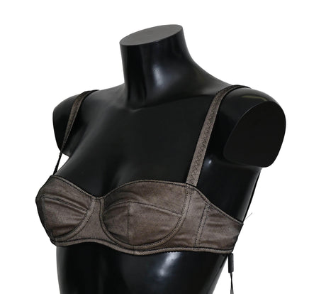 Dolce & Gabbana Elegant Brown Stretch Bra Womens Underwear - Hilstor