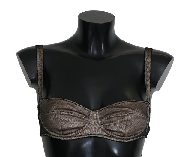 Dolce & Gabbana Elegant Brown Stretch Bra Womens Underwear - Hilstor