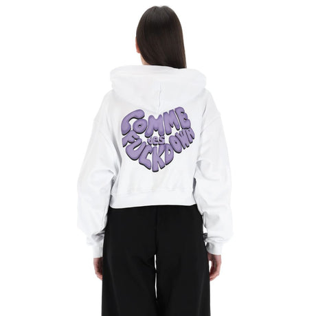 Comme Des Fuckdown White Cotton Sweater