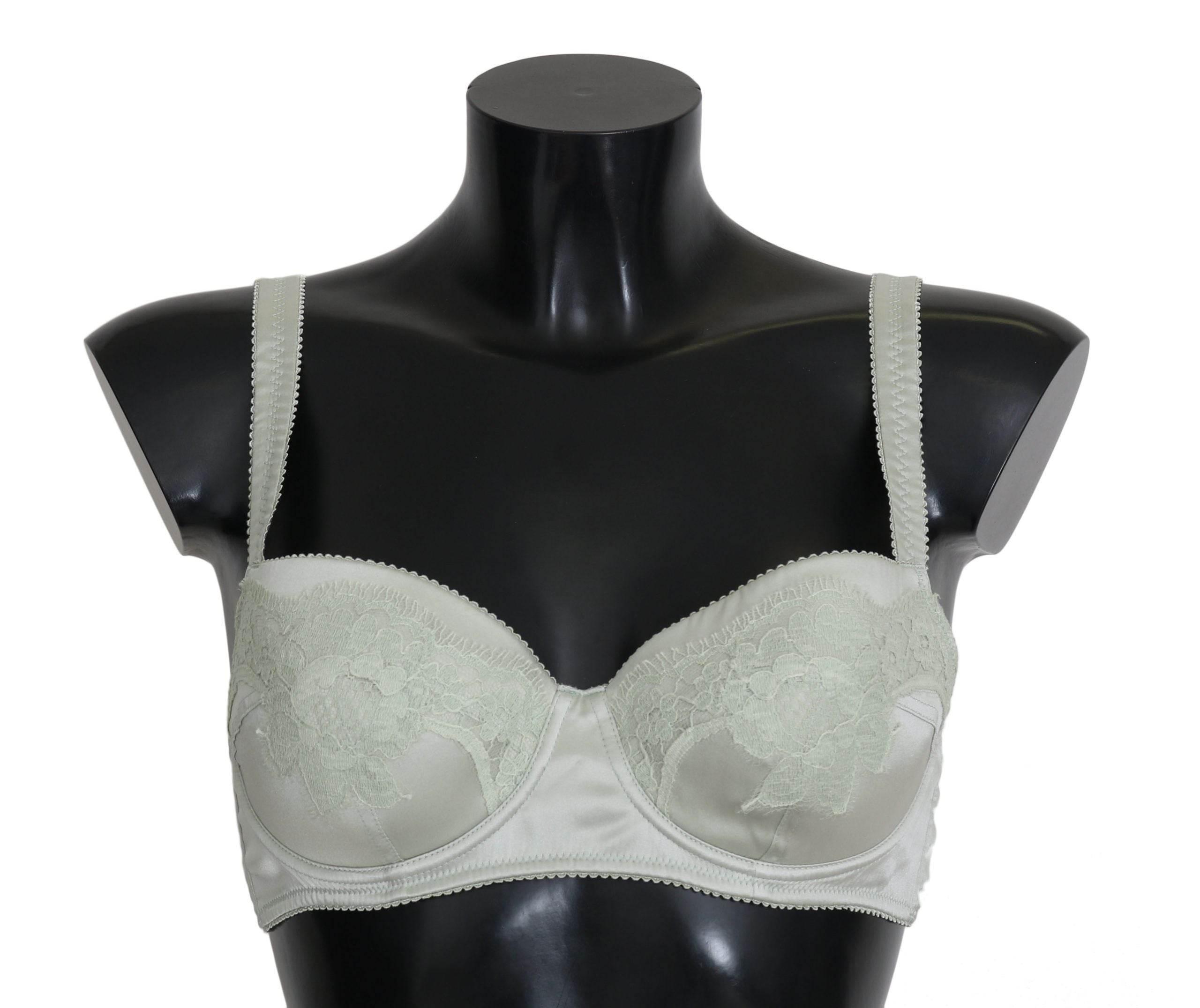 Dolce & Gabbana Elegant Floral Lace Silk Bra - Hilstor