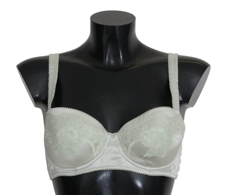Dolce & Gabbana Elegant Floral Lace Silk Bra - Hilstor