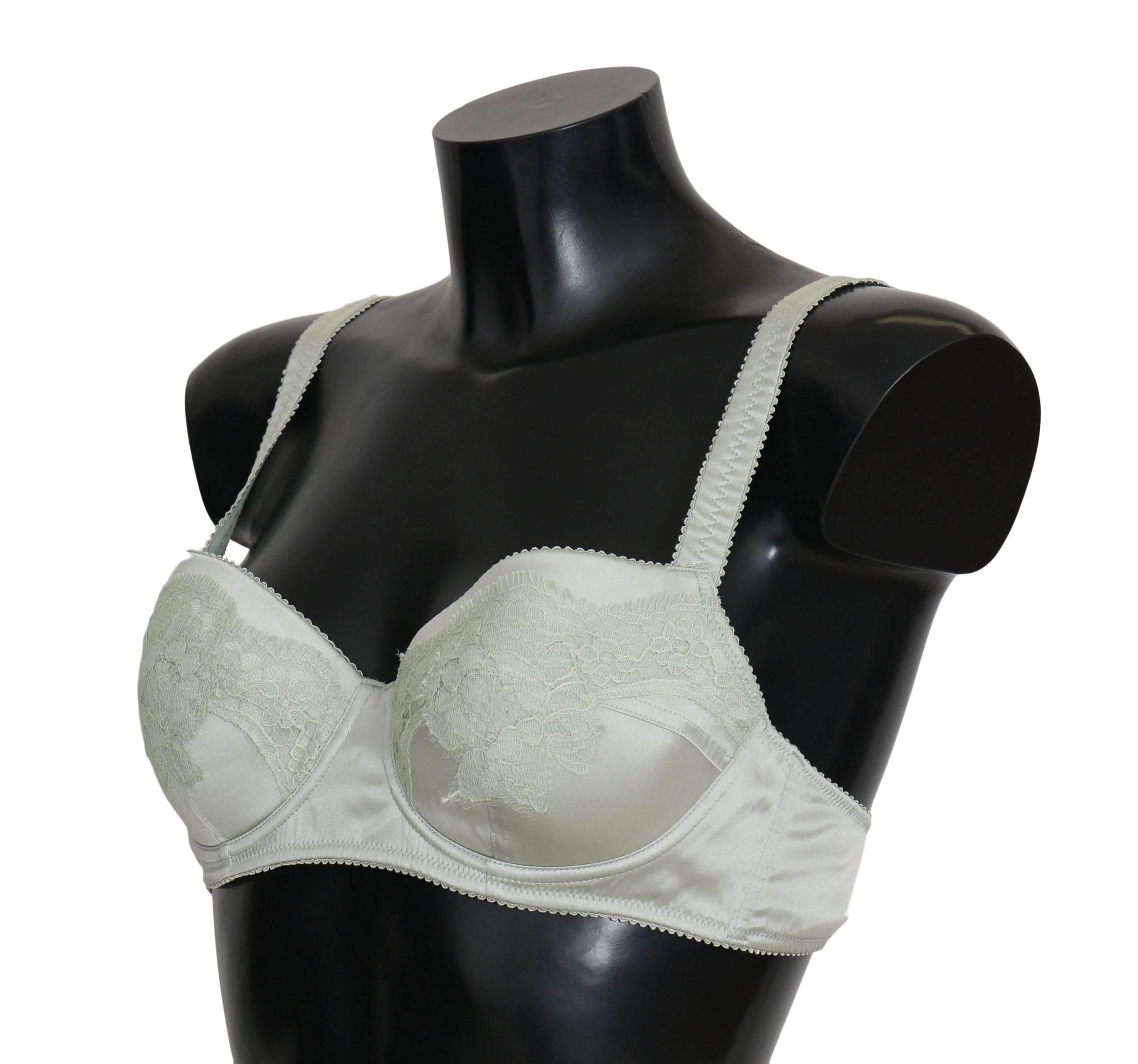 Dolce & Gabbana Elegant Floral Lace Silk Bra - Hilstor