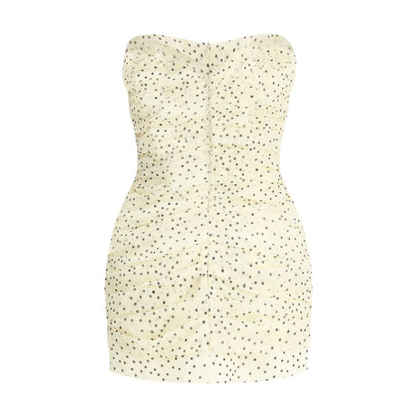 Magda Butrym Polka dot mini draped silk Dress
