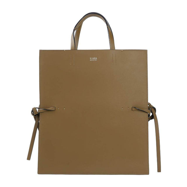 Giada Brown Leather Handbag - Hilstor