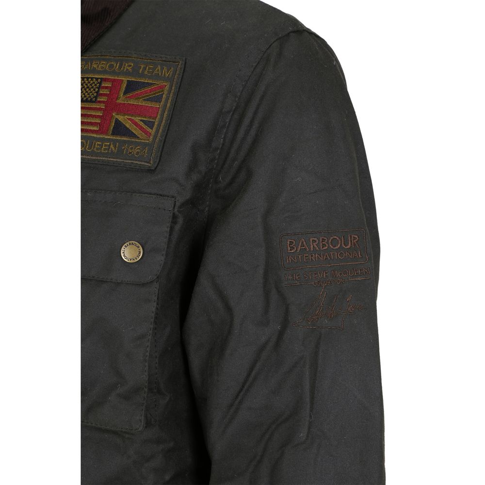 Barbour International Green Cotton Jackets And Coat