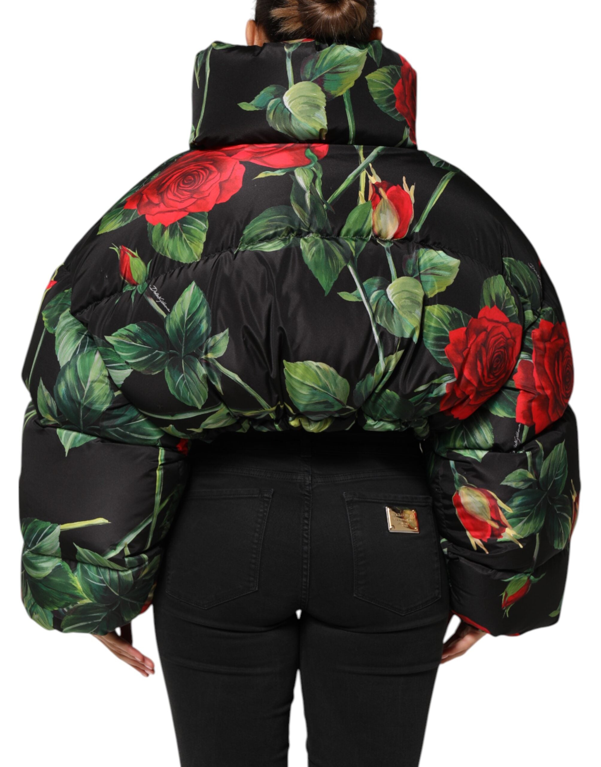 Dolce &amp; Gabbana Flerfarvet Blomsterduftfrakke Jakke med Lynlås