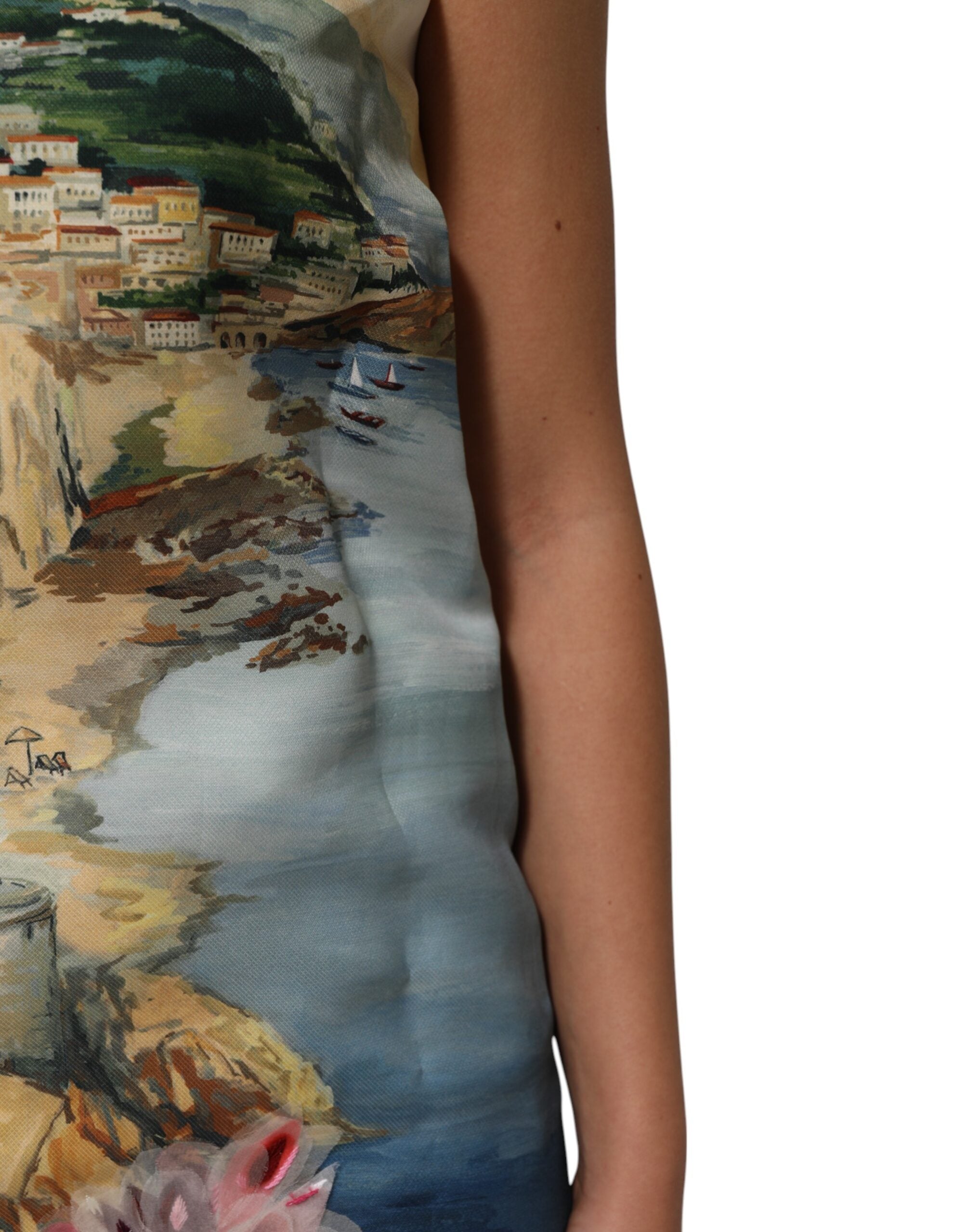 Dolce &amp; Gabbana flerfarvet krystaludsmykket minikjole