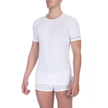 Bikkembergs White Cotton Men T-Shirt Twin Pack - Hilstor