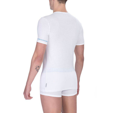 Bikkembergs White Cotton Men T-Shirt Twin Pack - Hilstor