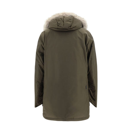 Woolrich Green Cotton Parka