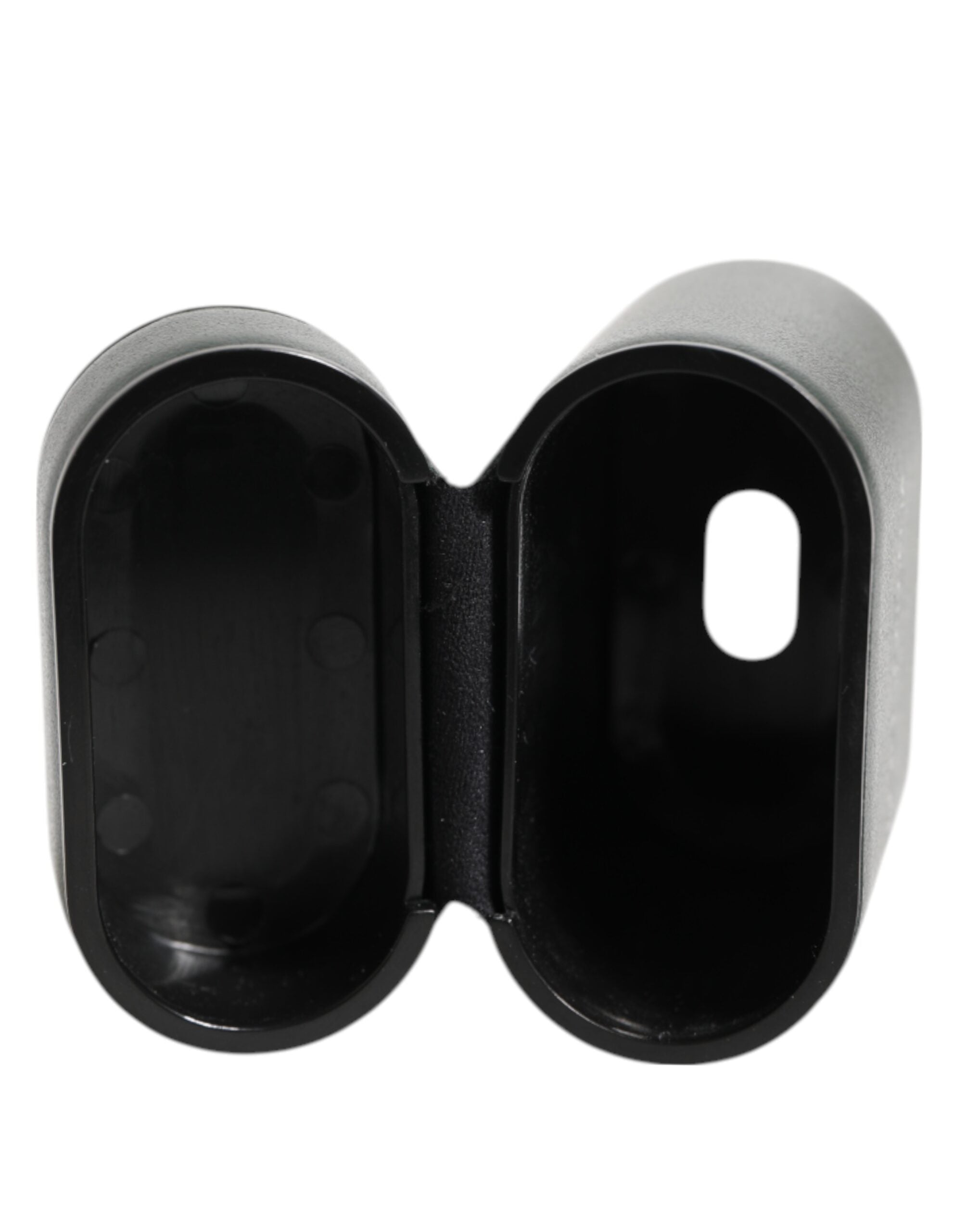 Dolce &amp; Gabbana Svart Läderfodral med Logotyptryck och Flipfodral till Herr, Airpods