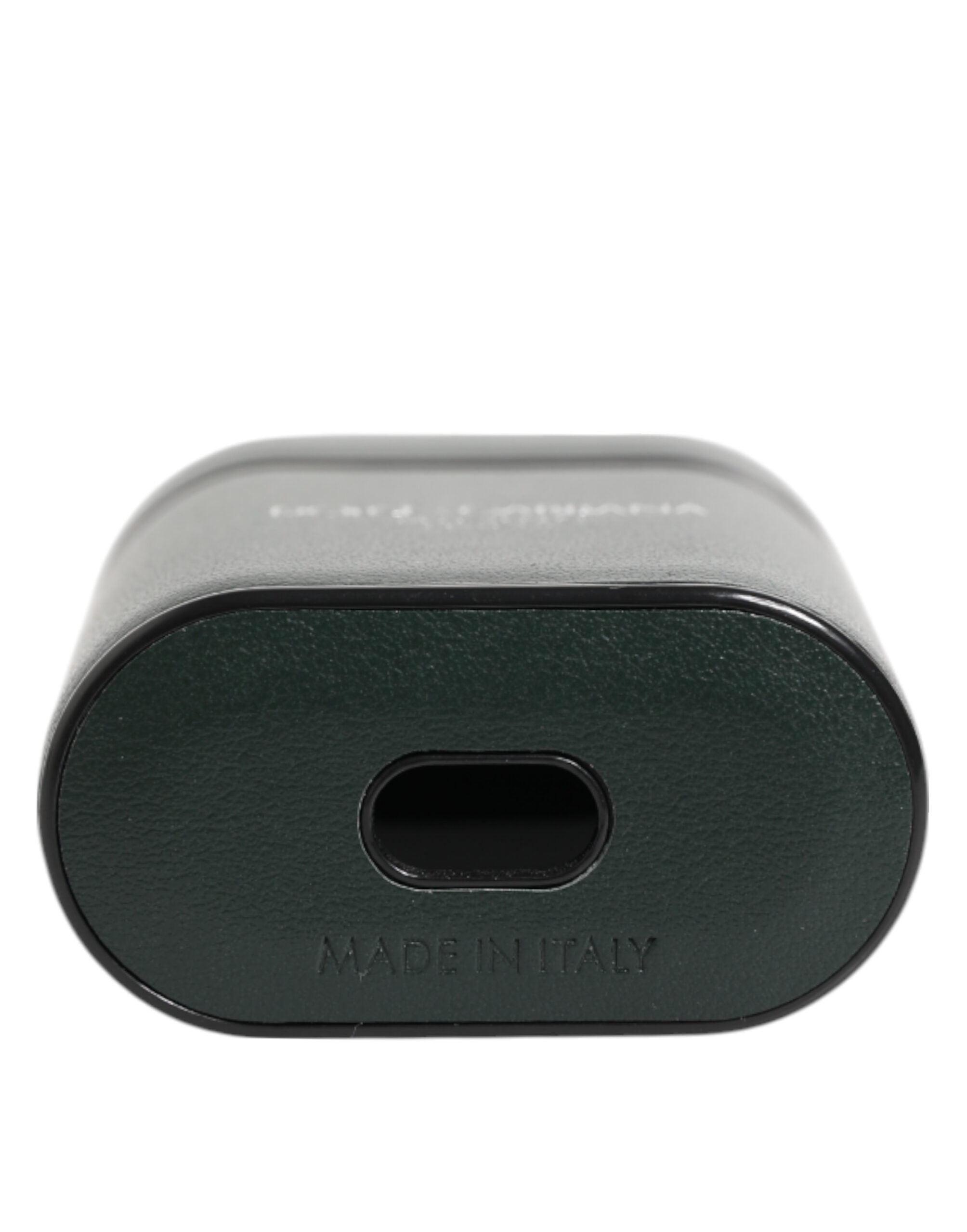 Dolce &amp; Gabbana Svart Läderfodral med Logotyptryck och Flipfodral till Herr, Airpods
