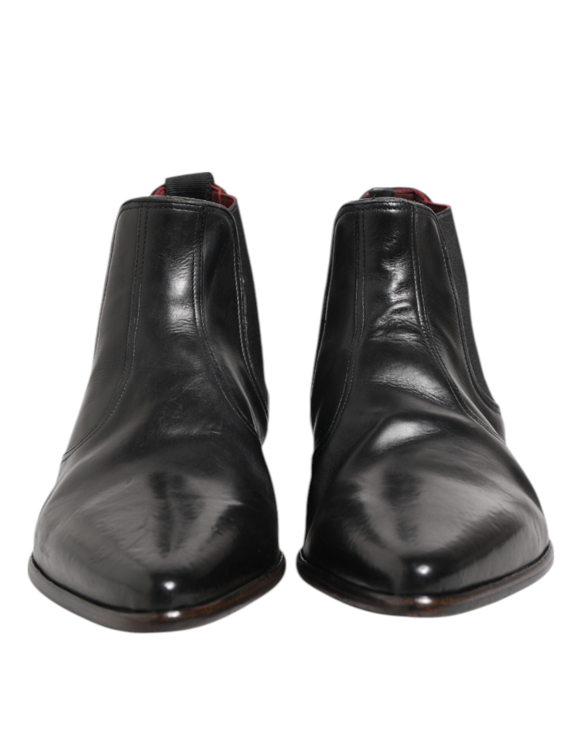 Dolce &amp; Gabbana Sorte Chelsea Slip On Herre Ankelstøvler Sko