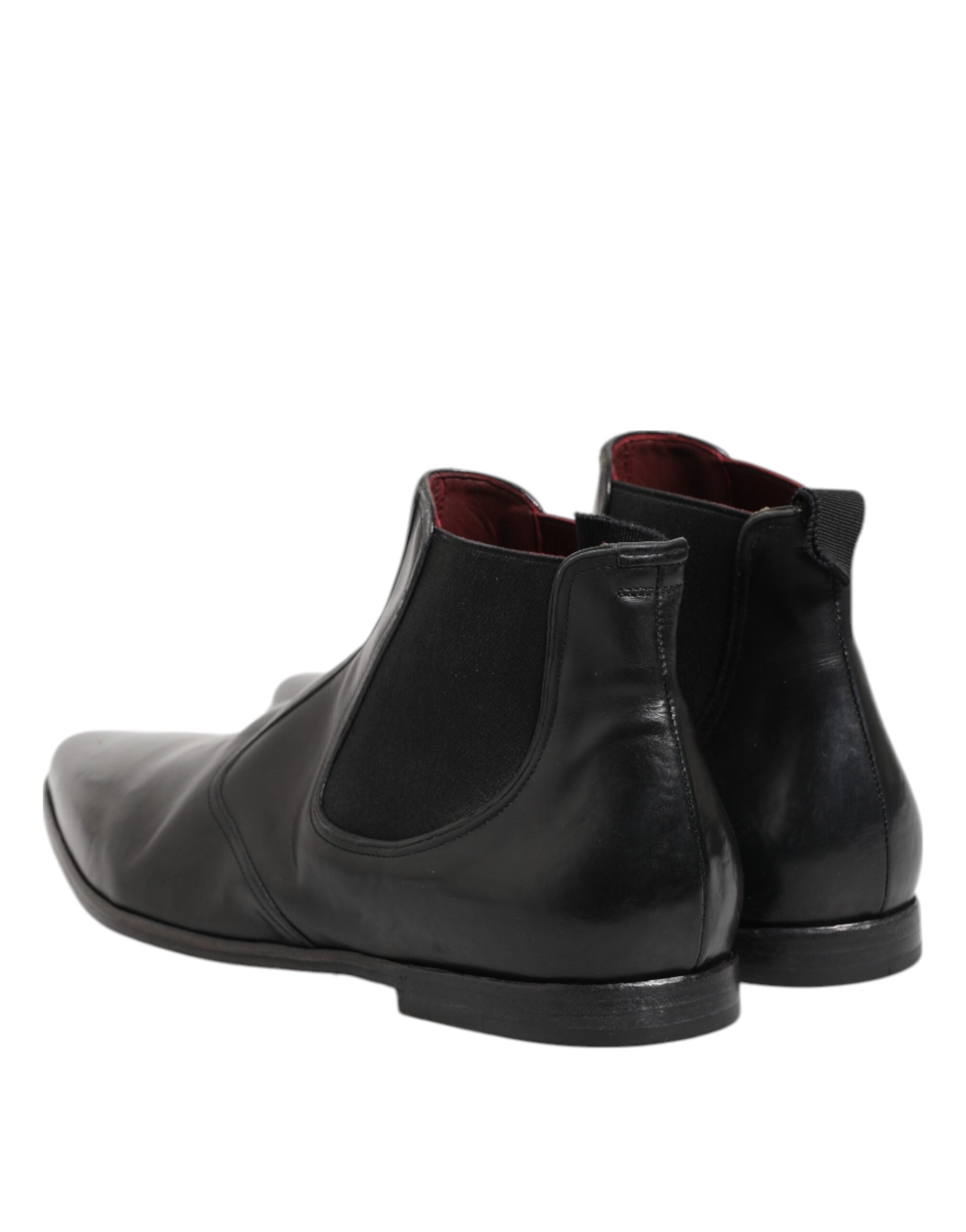 Dolce &amp; Gabbana Sorte Chelsea Slip On Herre Ankelstøvler Sko
