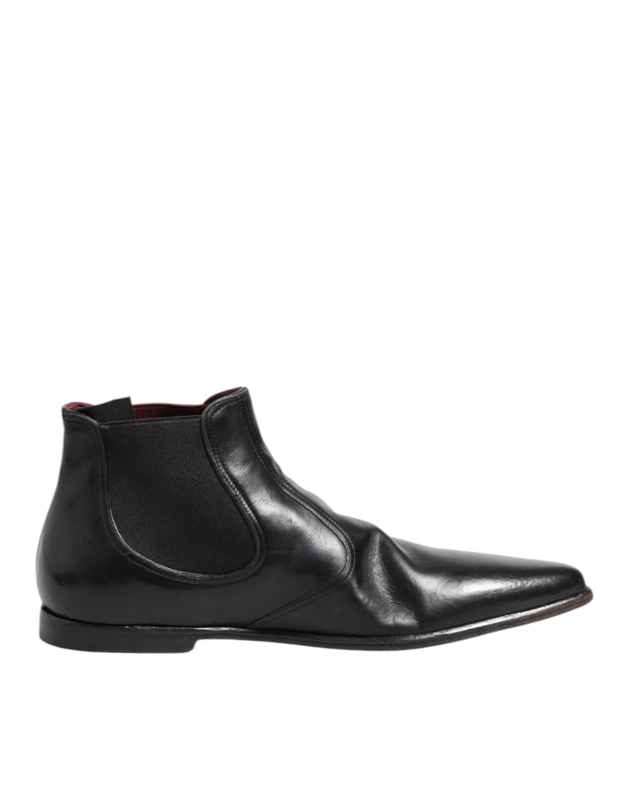 Dolce &amp; Gabbana Sorte Chelsea Slip On Herre Ankelstøvler Sko