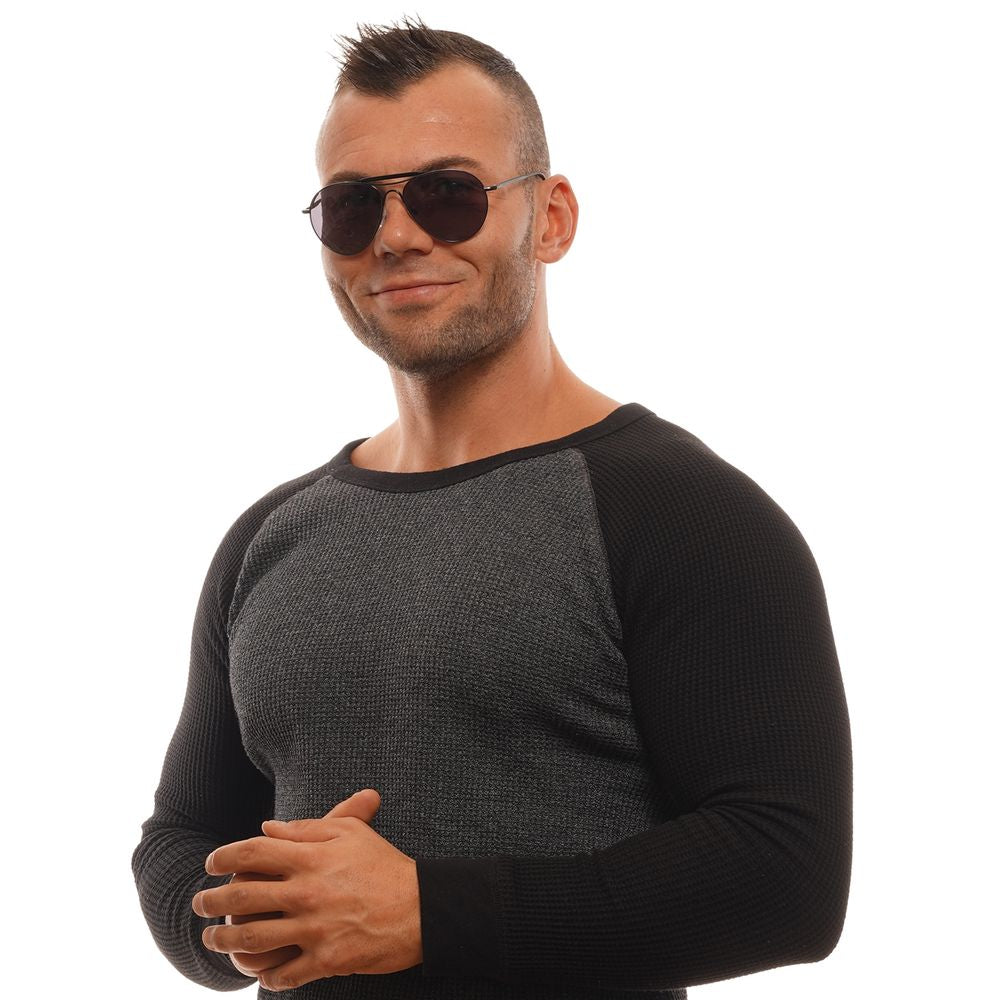 Ermenegildo Zegna Black Men Sunglasses
