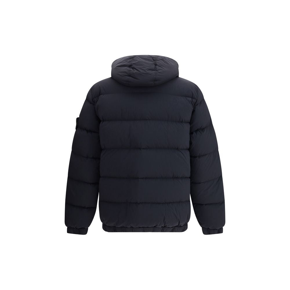 Stone Island Black Polyamide Coat