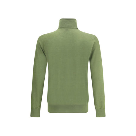 Saint Laurent Green Wool Turtleneck