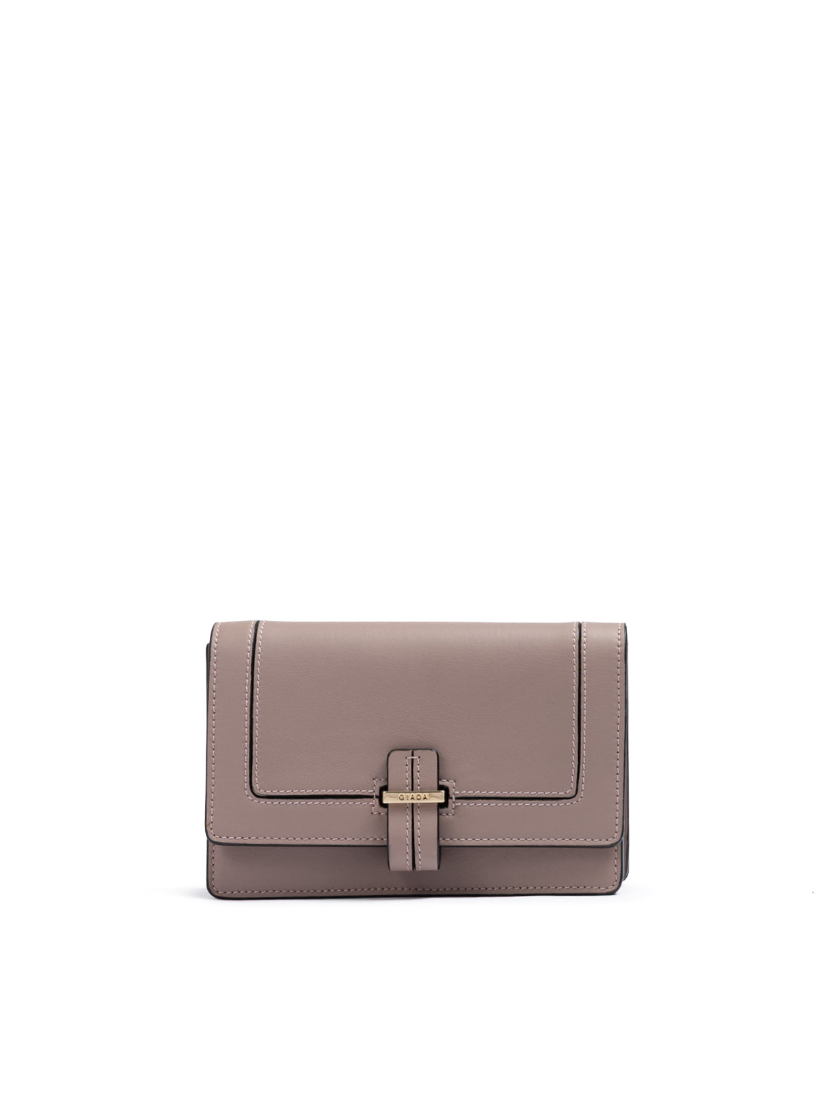 Giada Pudderrosa Læder Clutch