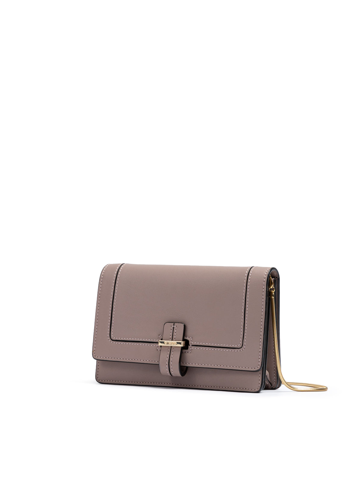 Giada Pudderrosa Læder Clutch