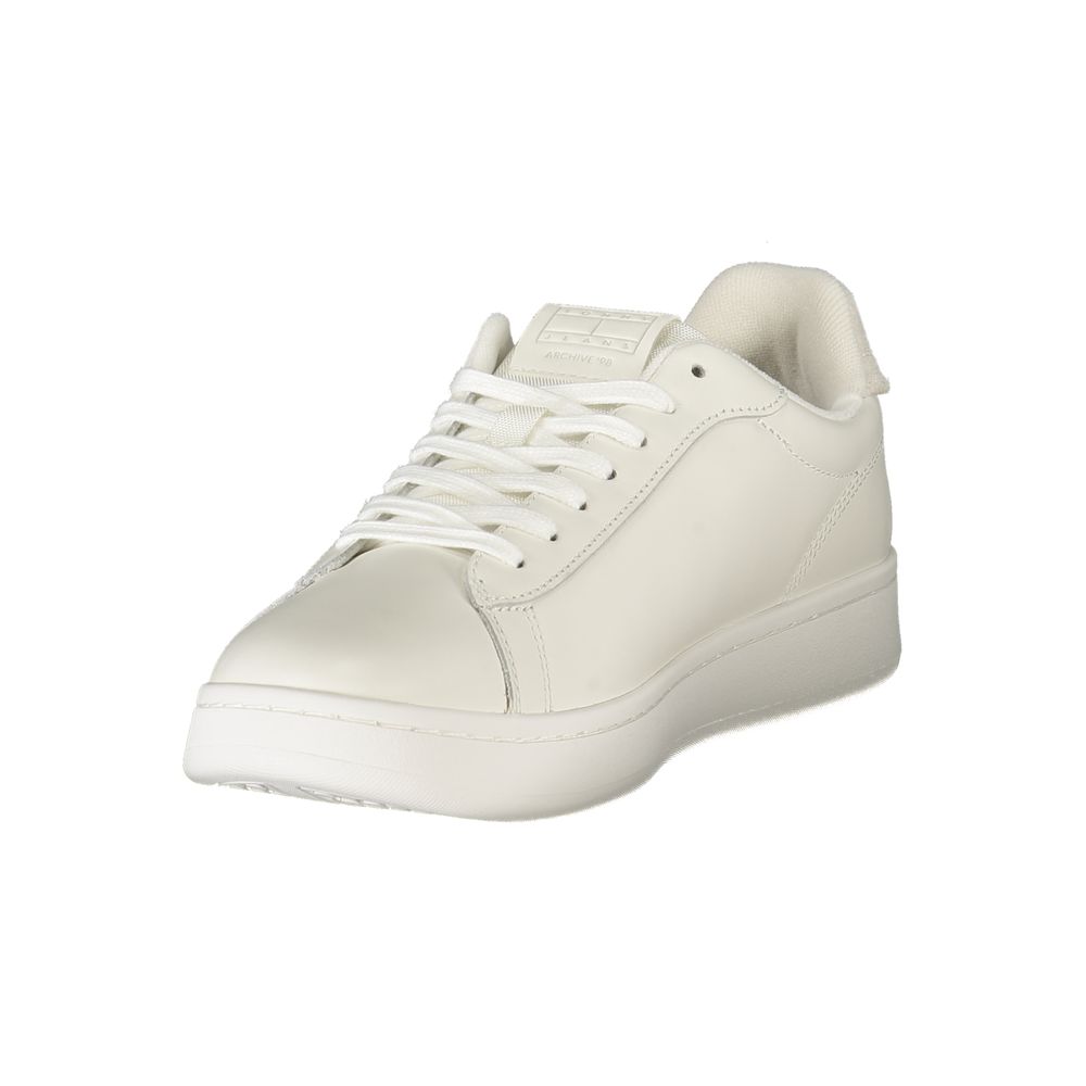 Tommy Hilfiger White Leather Men Sneaker