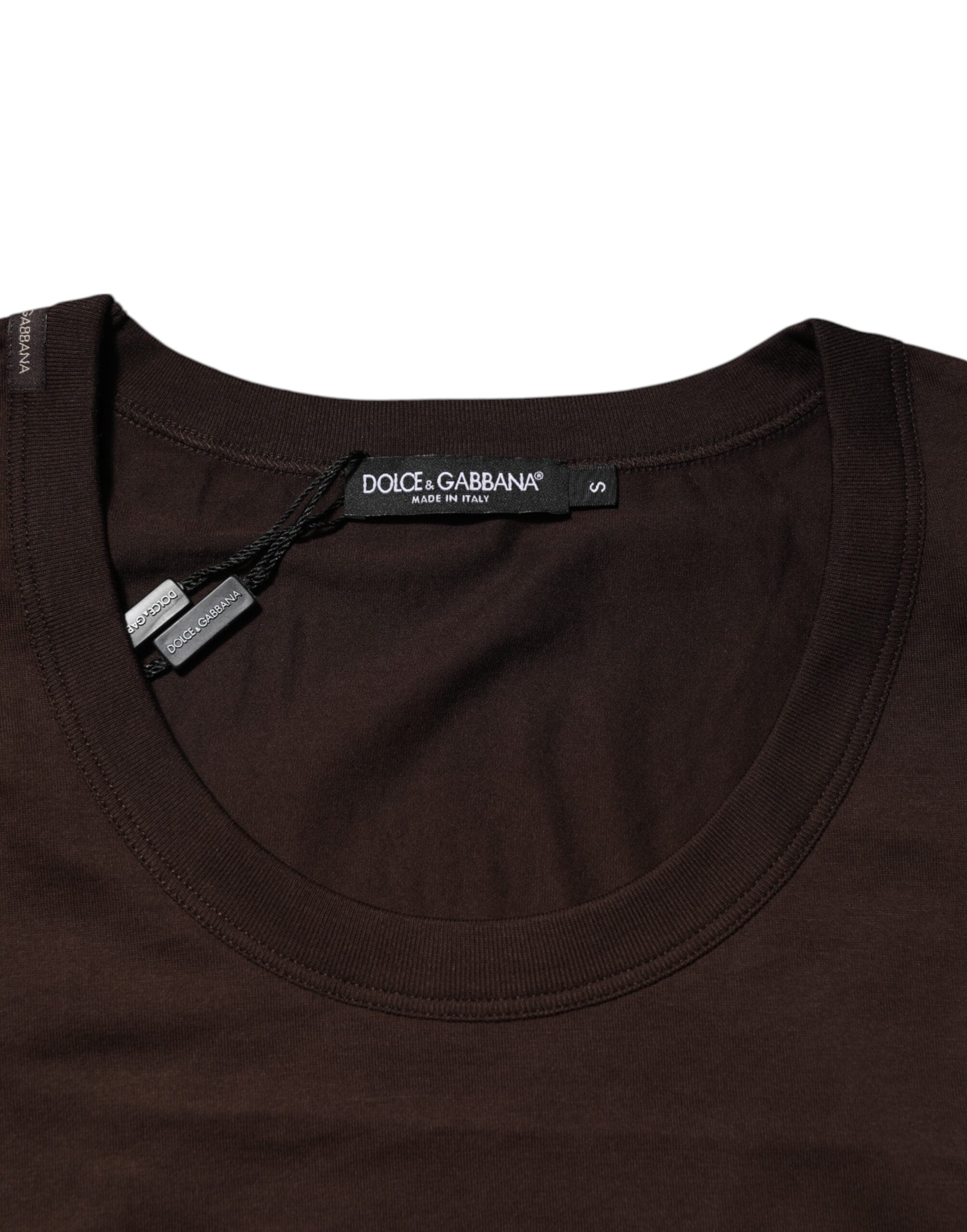 Dolce &amp; Gabbana Brun bomuld Ærmeløs Undertøj Herre Tanktop