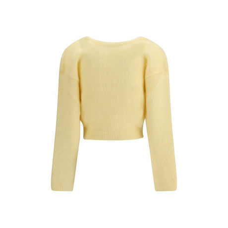 Alessandra Rich Mohair Cardigan with embroidery